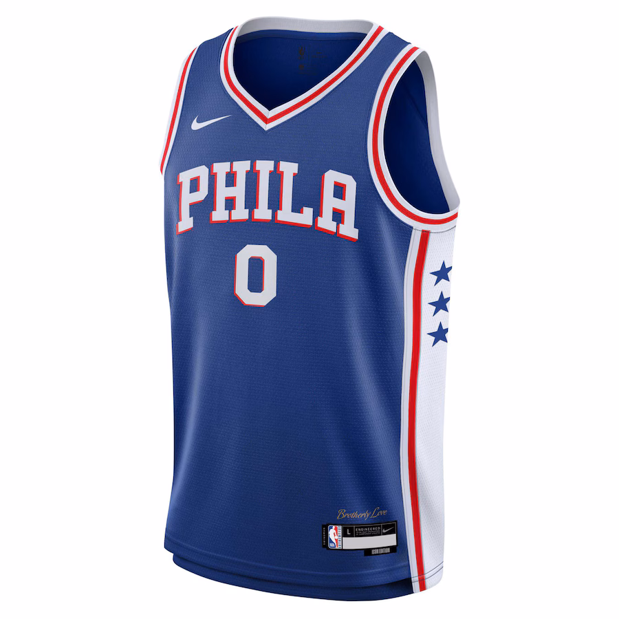 Tyrese Maxey Philadelphia 76ers Youth Swingman Jersey - Icon Edition - Royal Blue