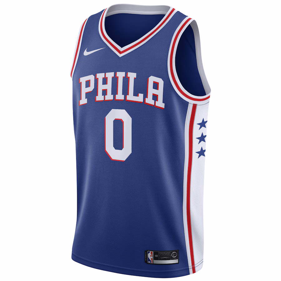 Tyrese Maxey Philadelphia 76ers Swingman Jersey - Icon Edition - Royal Blue