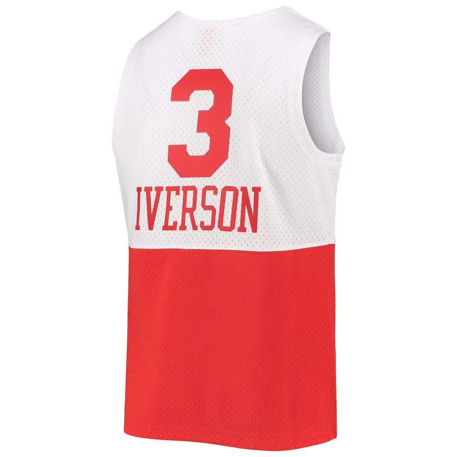 Camiseta Swingman Hardwood Classics de la temporada 2003/2004 de Allen Iverson para el Philadelphia 76ers, en blanco