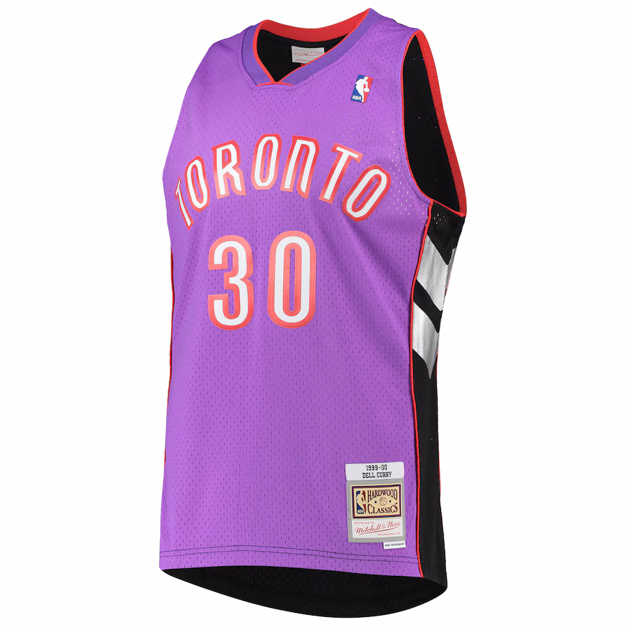 Canotta Basket Dell Curry Toronto Raptors 2001/02 Mitchell & Ness Swingman Retro