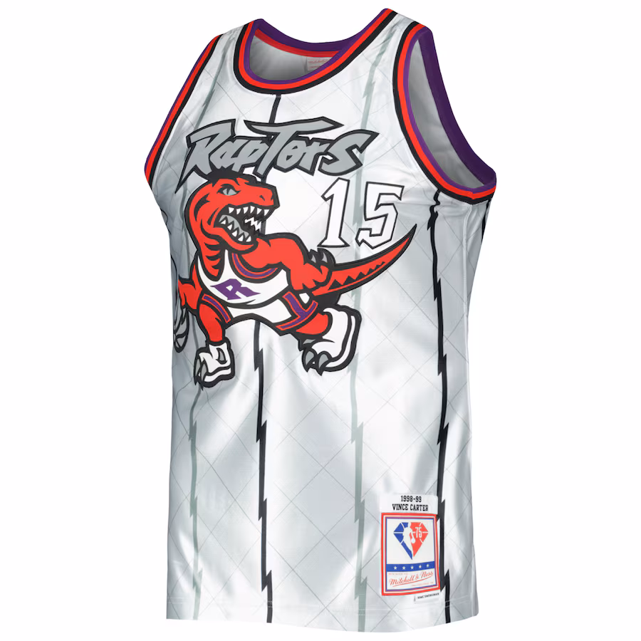 Vince Carter Toronto Raptors Mitchell & Ness 1998/99 NBA 75th Anniversary Swingman Jersey