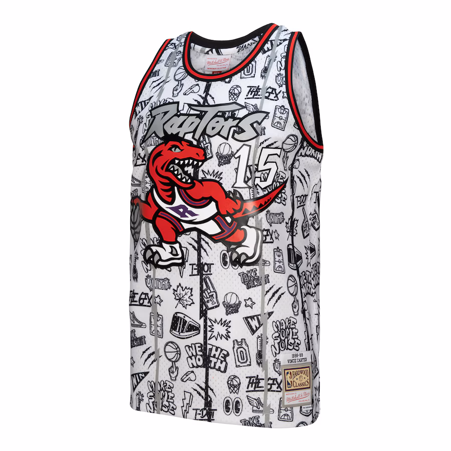 Vince Carter Toronto Raptors Maillot Swingman de la saison 1998/99 Mitchell & Ness - Blanc