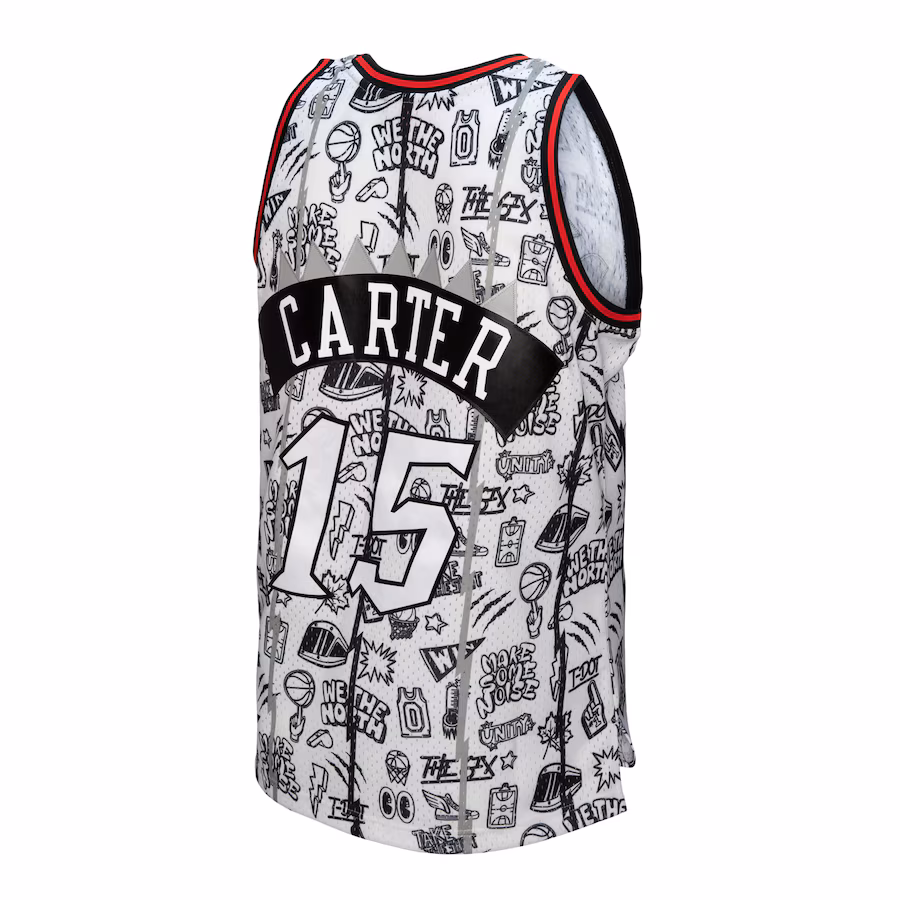 Vince Carter Toronto Raptors Maillot Swingman de la saison 1998/99 Mitchell & Ness - Blanc