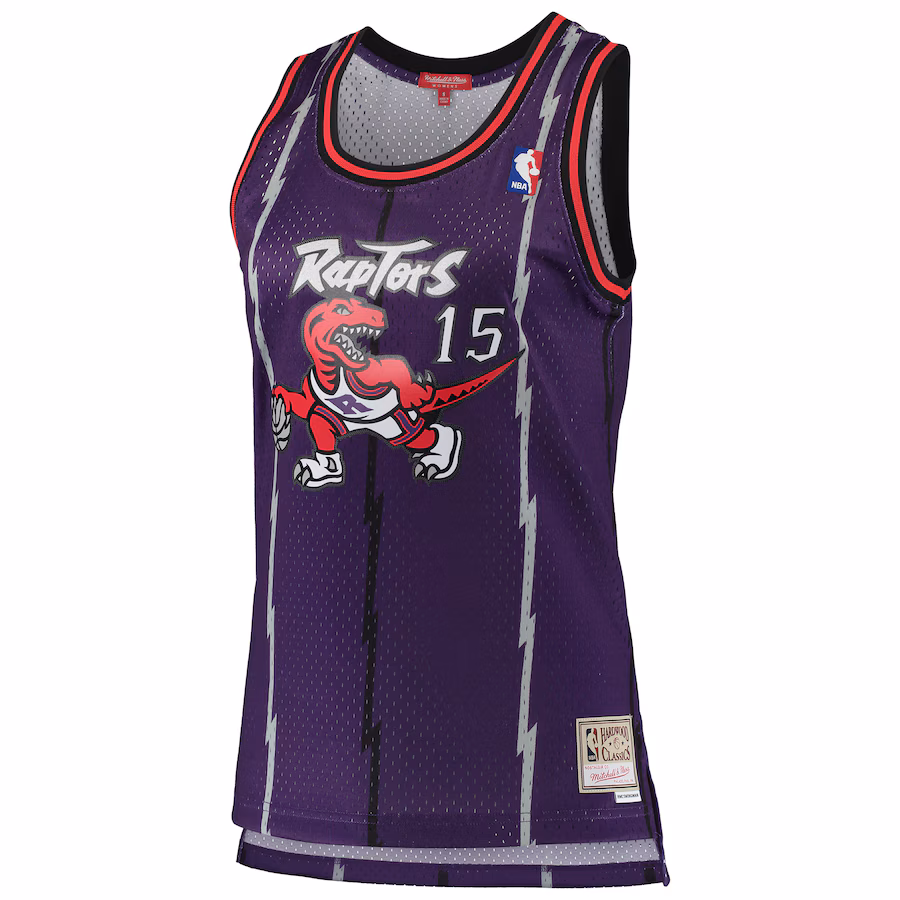 Women's Vince Carter Toronto Raptors Mitchell & Ness 1998/99 HWC Swingman Jersey