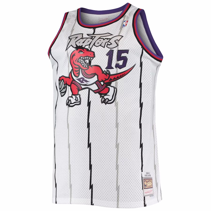 Vince Carter Toronto Raptors Mitchell & Ness 1998/99 Big & Tall Hardwood Classics Swingman-Jersey - Weiß