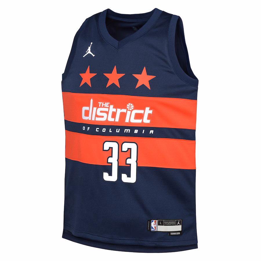 Canotta Basket Kyle Kuzma Washington Wizards Jordan Brand Swingman