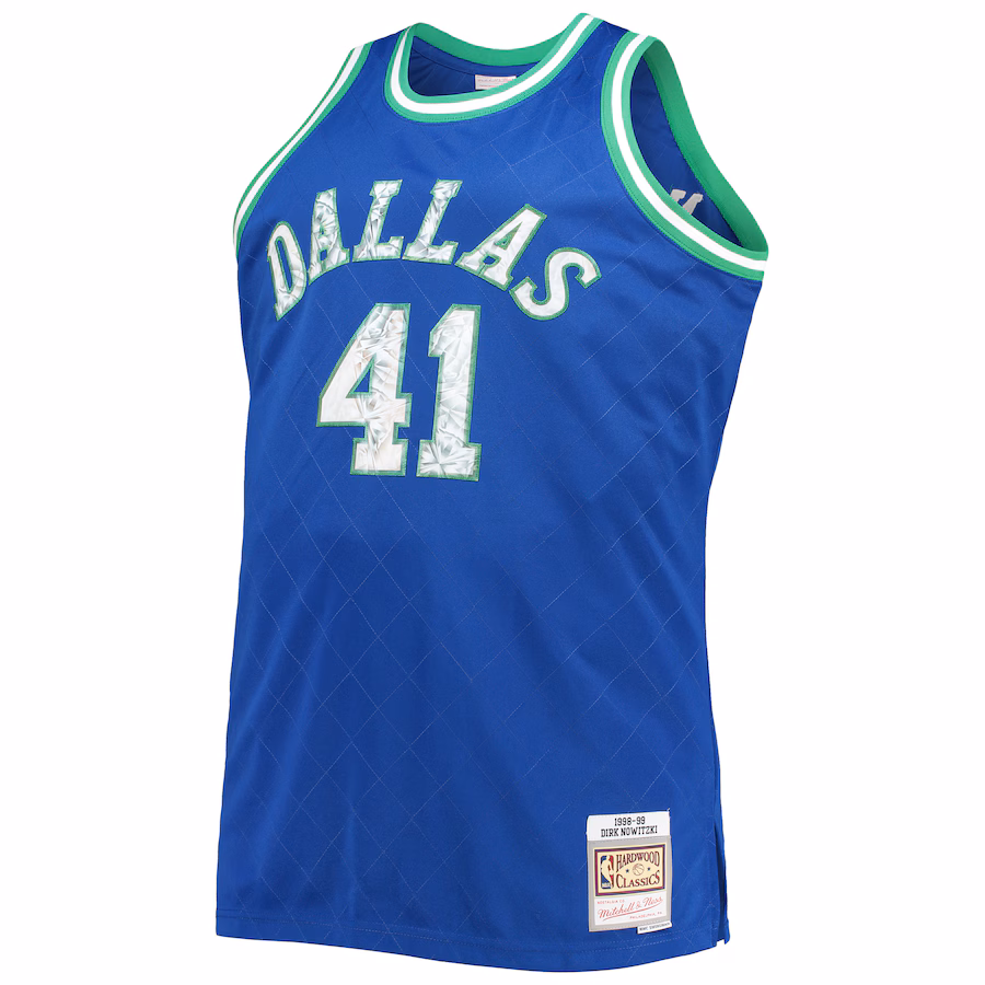 Dirk Nowitzki Dallas Mavericks 1998/99 NBA 75th Anniversary Diamond Jersey