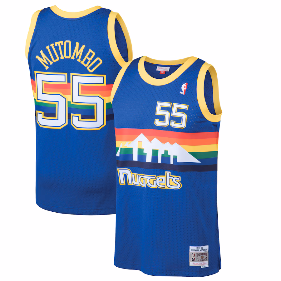 Dikembe Mutombo Denver Nuggets 1991/92, Blue