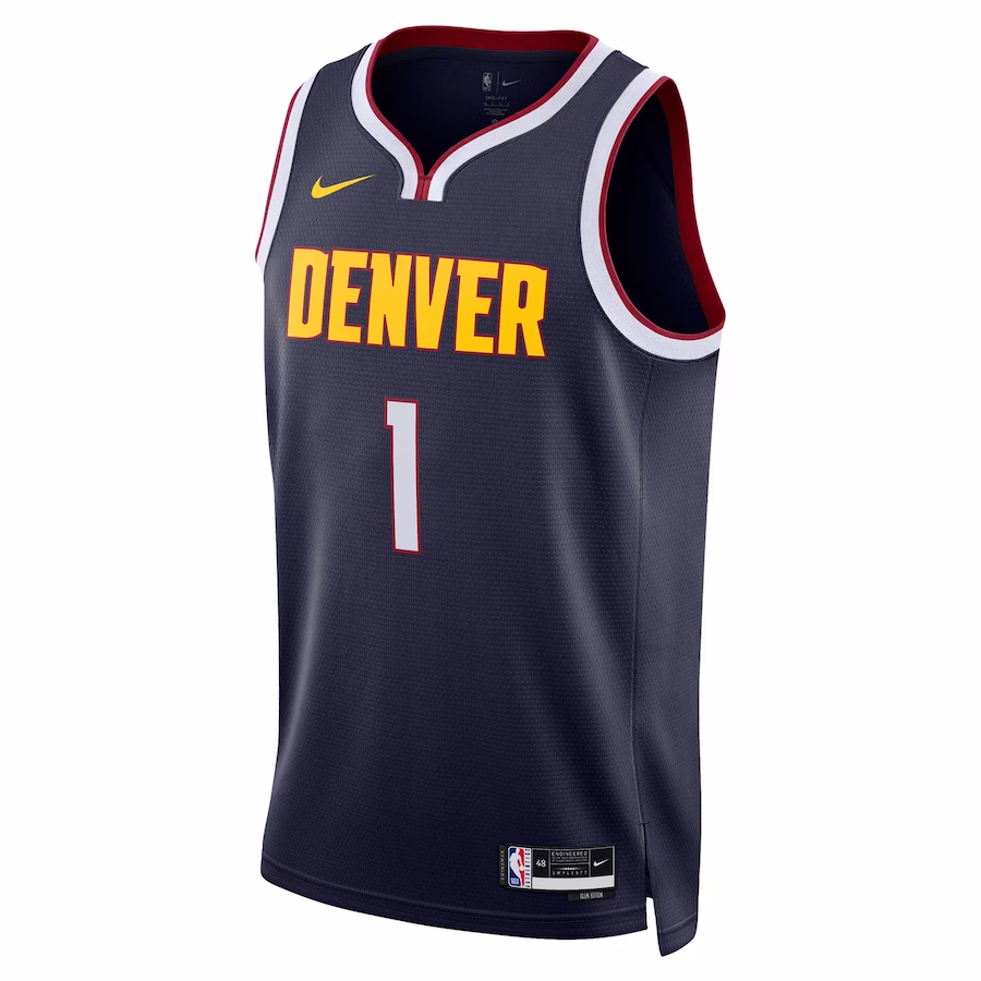 Michael Porter Jr., Denver Nuggets, Edizione Icona, Blu Marinaio