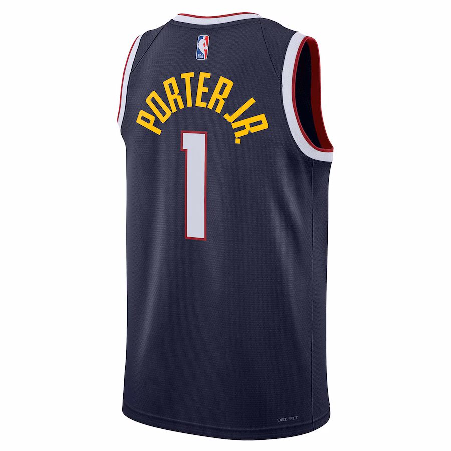 Michael Porter Jr., Denver Nuggets, Edizione Icona, Blu Marinaio