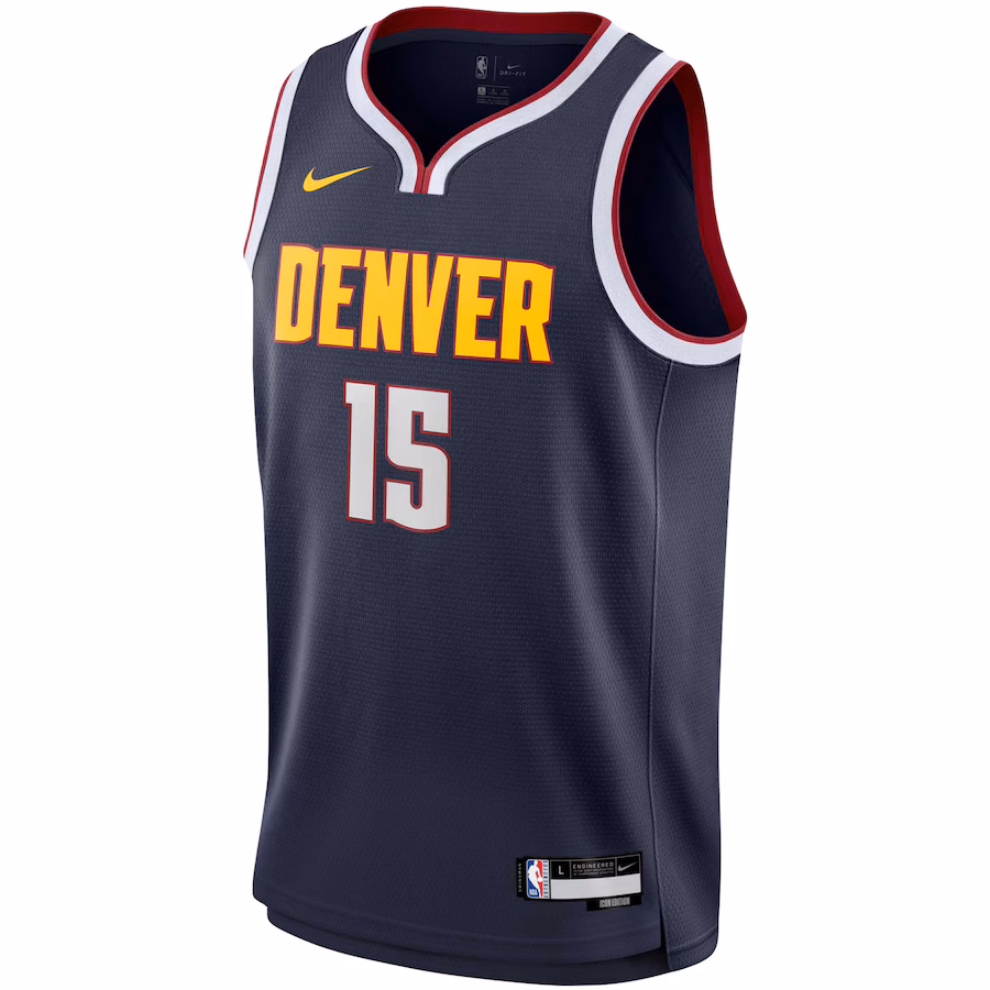 Nikola Jokic, Denver Nuggets, Edición Icon, Azul Marino