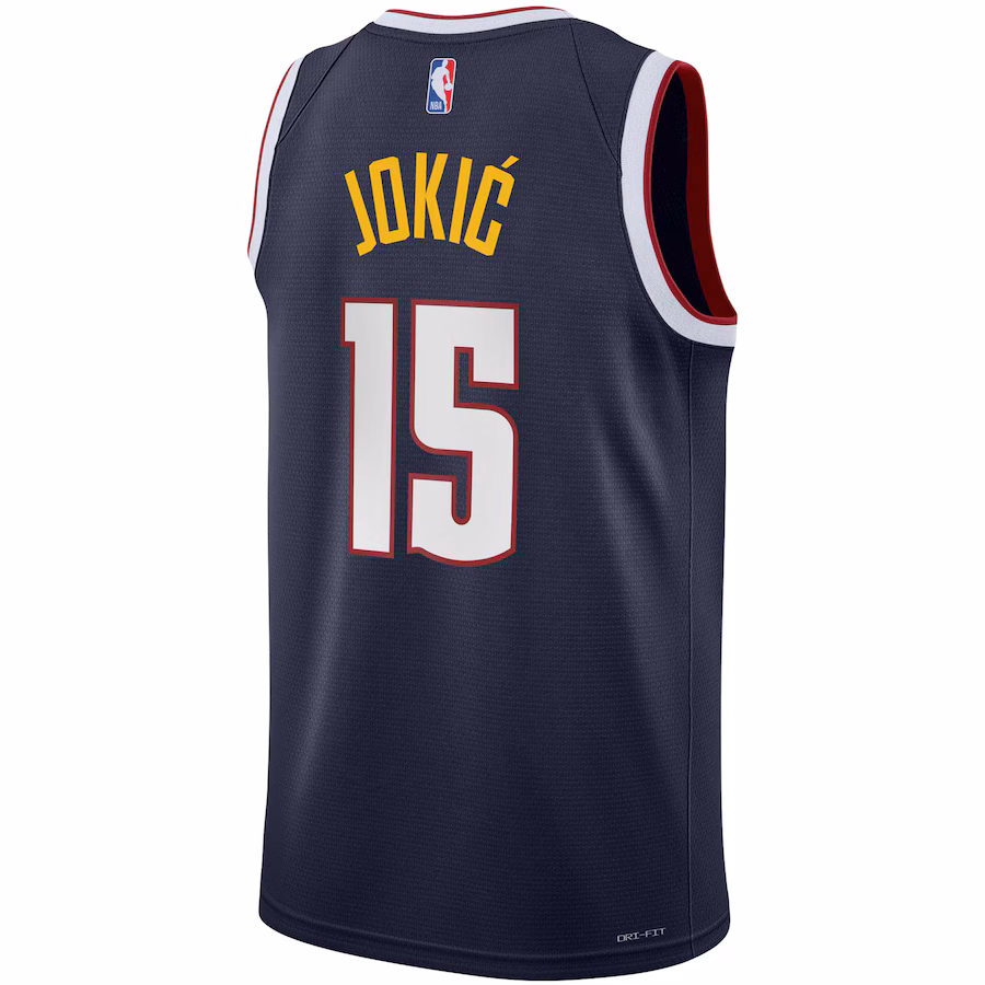 Nikola Jokic, Denver Nuggets, Edición Icon, Azul Marino