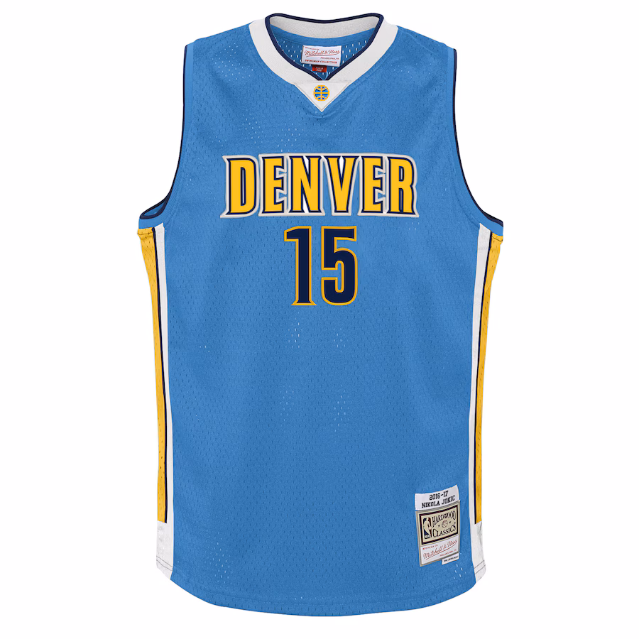 Nikola Jokic, Denver Nuggets, Swingman Hardwood Classics 2016/17, Azul Claro
