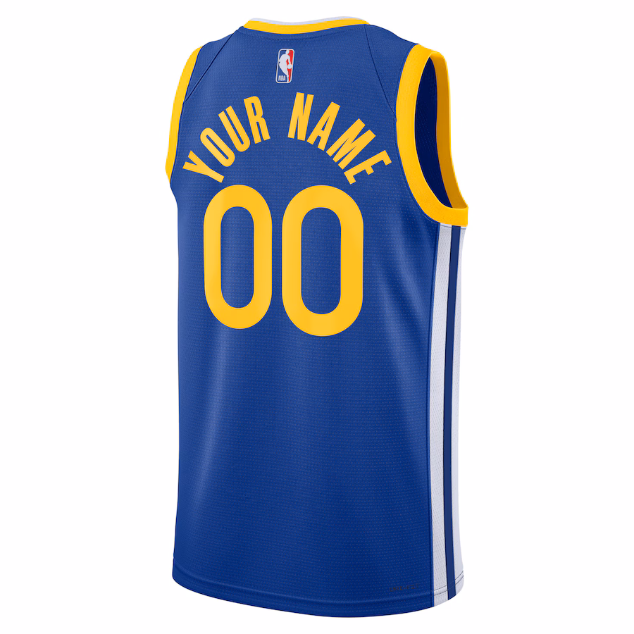 Golden State Warriors, Unisex Custom Jersey Royal Edition, Icon Edition, Blue