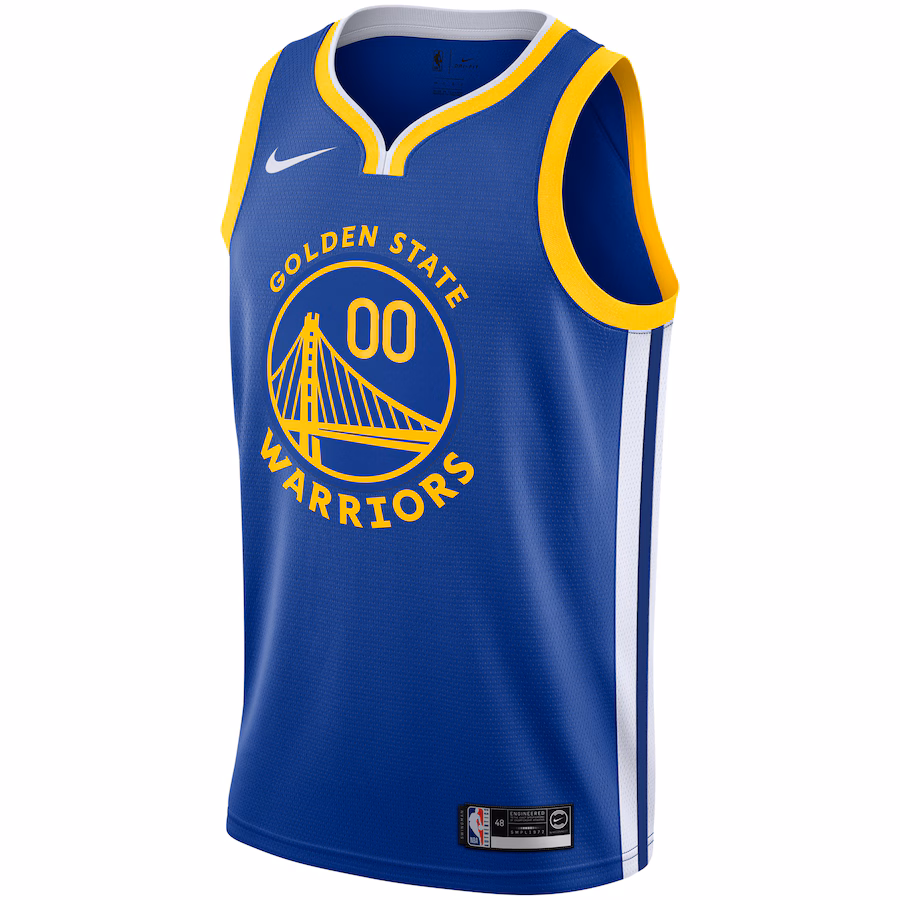Golden State Warriors, Unisex 2019/20 Personalizzato, Regale, Edizione Icon, Blu