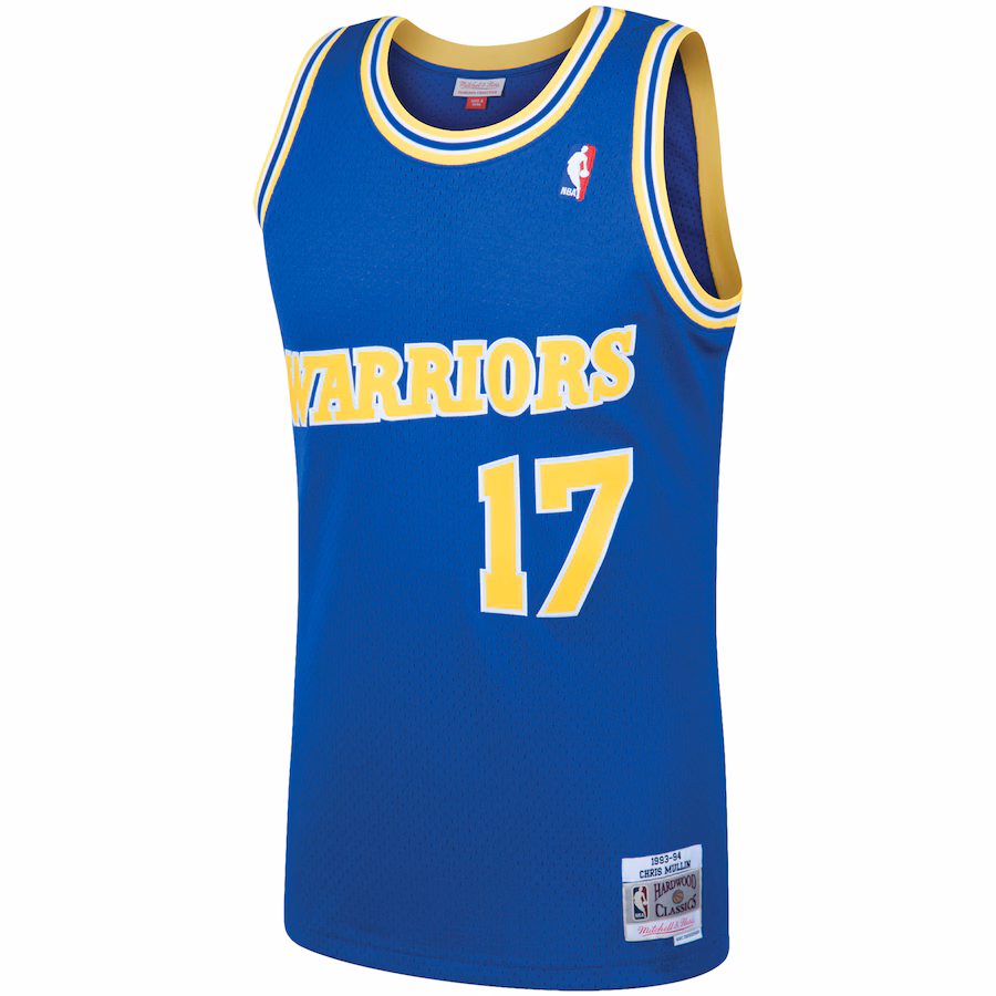 Chris Mullin, Golden State Warriors, 1993/94 Clásico, Jersey de Fan, Azul Real
