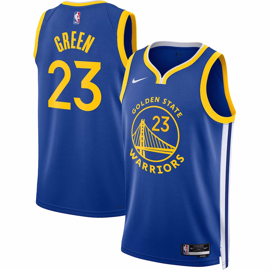 Draymond Green, Golden State Warriors, Maglia Unisex, Edizione Icona, Blu Regale