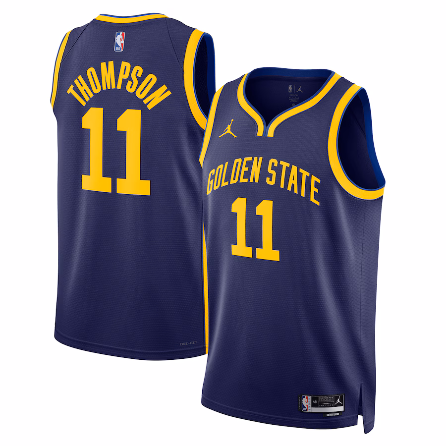 Klay Thompson, Golden State Warriors, Edizione Statement Unisex, Blu Marino