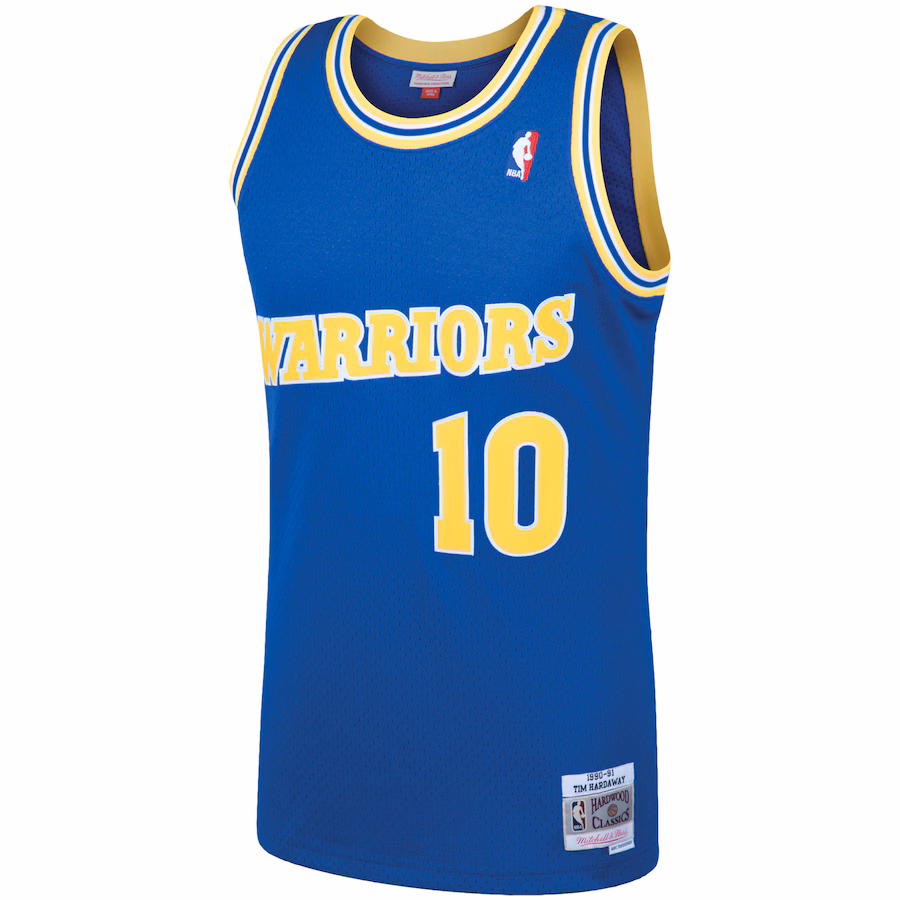 Tim Hardaway Warriors Mitchell & Ness 1990/91 Hardwood Classics Jersey