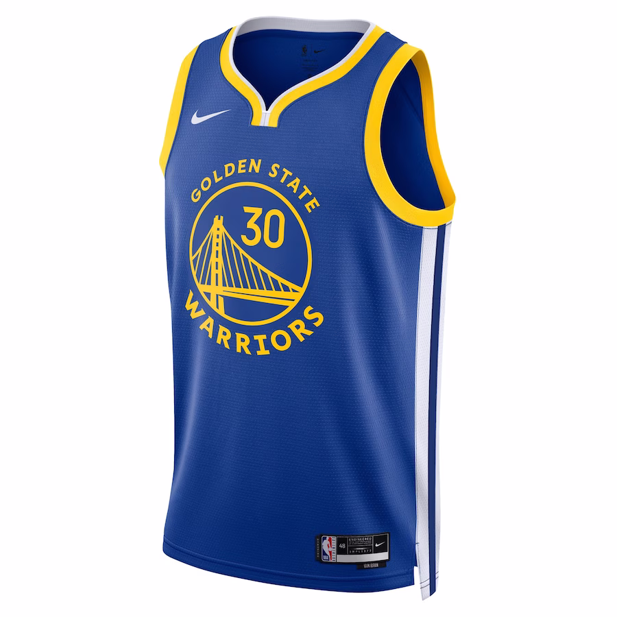 Stephen Curry, Golden State Warriors, Unisex Icon Edition Jersey, Royal Blau