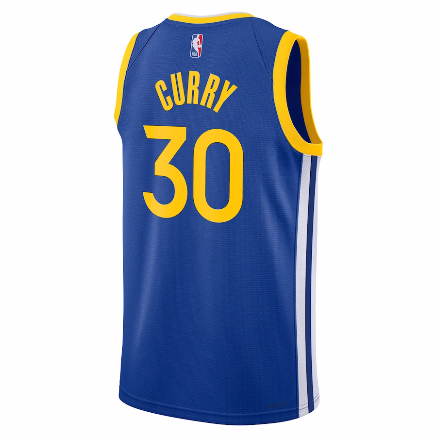 Stephen Curry, Golden State Warriors, Unisex Icon Edition Jersey, Royal Blau