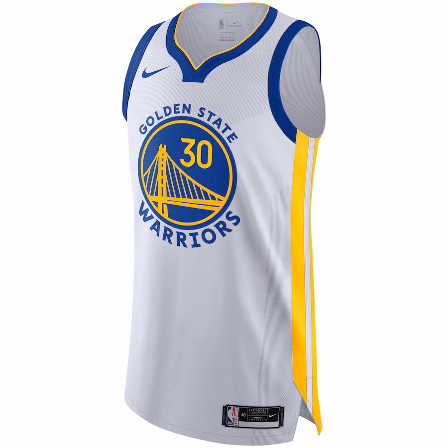 Stephen Curry, Golden State Warriors, Édition Association, Blanc