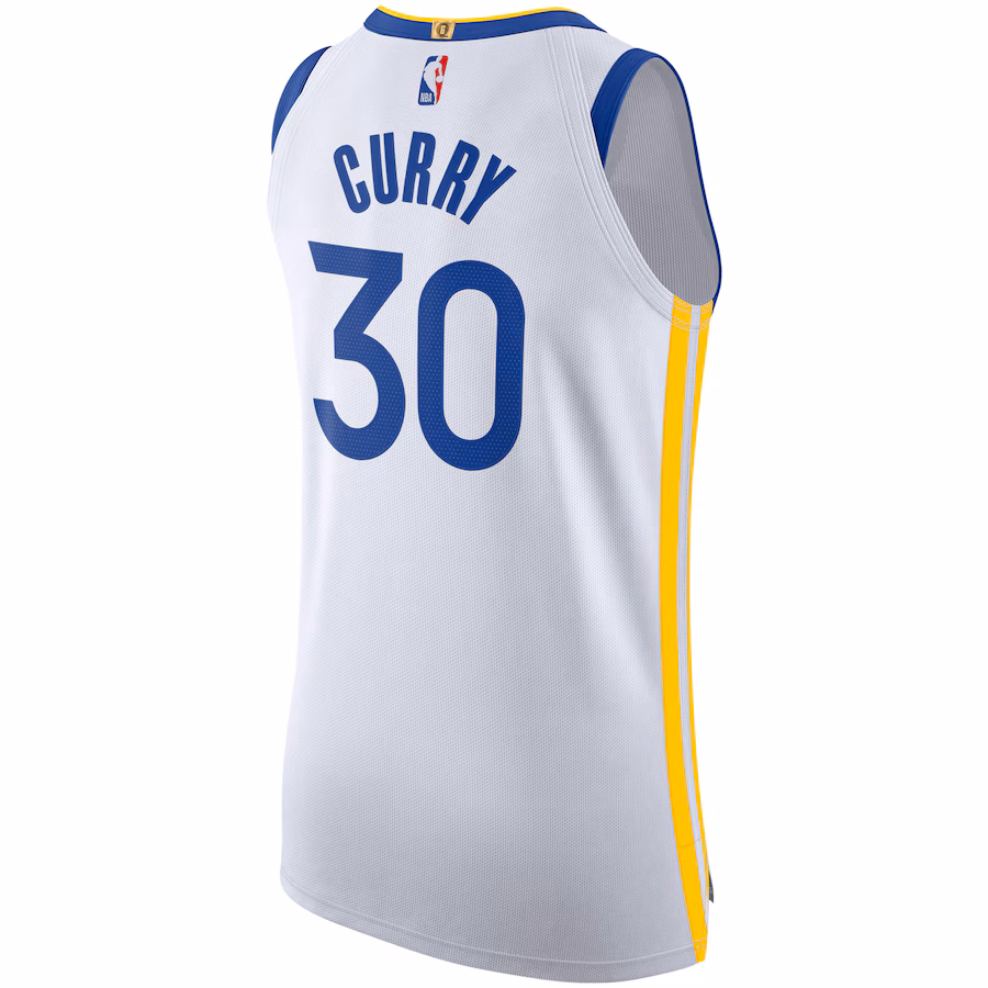 Stephen Curry, Golden State Warriors, Édition Association, Blanc