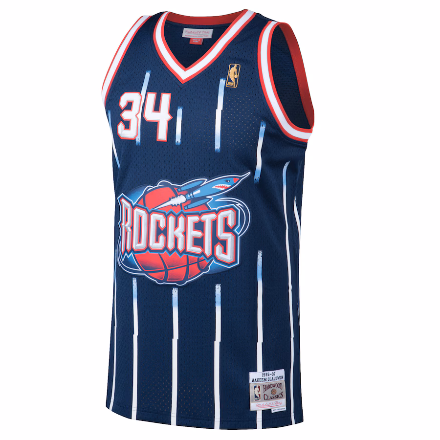 Hakeem Olajuwon, Houston Rockets, 1996/97, Azul marino