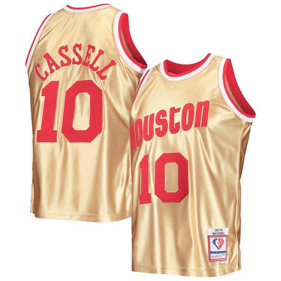 Houston Rockets Cassell 75th Anniversary Retro Jersey 1993/94