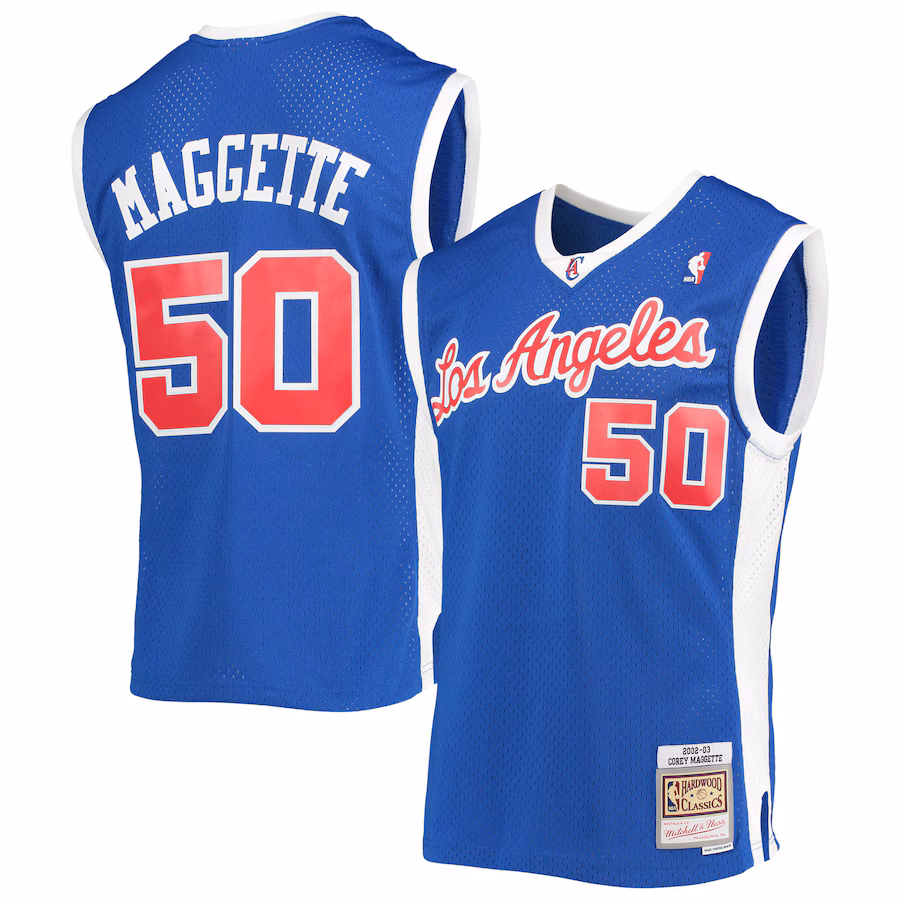 Corey Maggette, Los Angeles Clippers, 2002/03, Navy Blue
