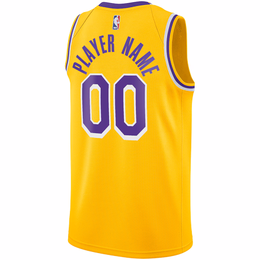 Los Angeles Lakers, Jersey personnalisé 2020/21, Or