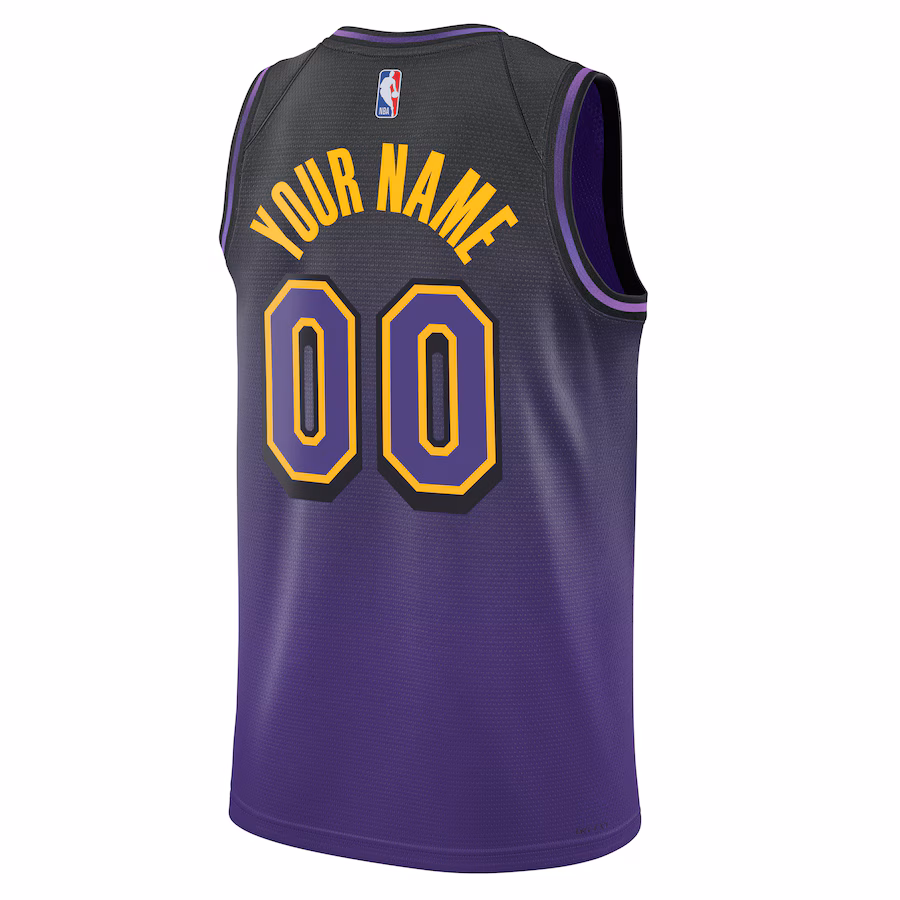 Los Angeles Lakers, Unisex, 2024/25 Custom Jersey, City Edition, Purple
