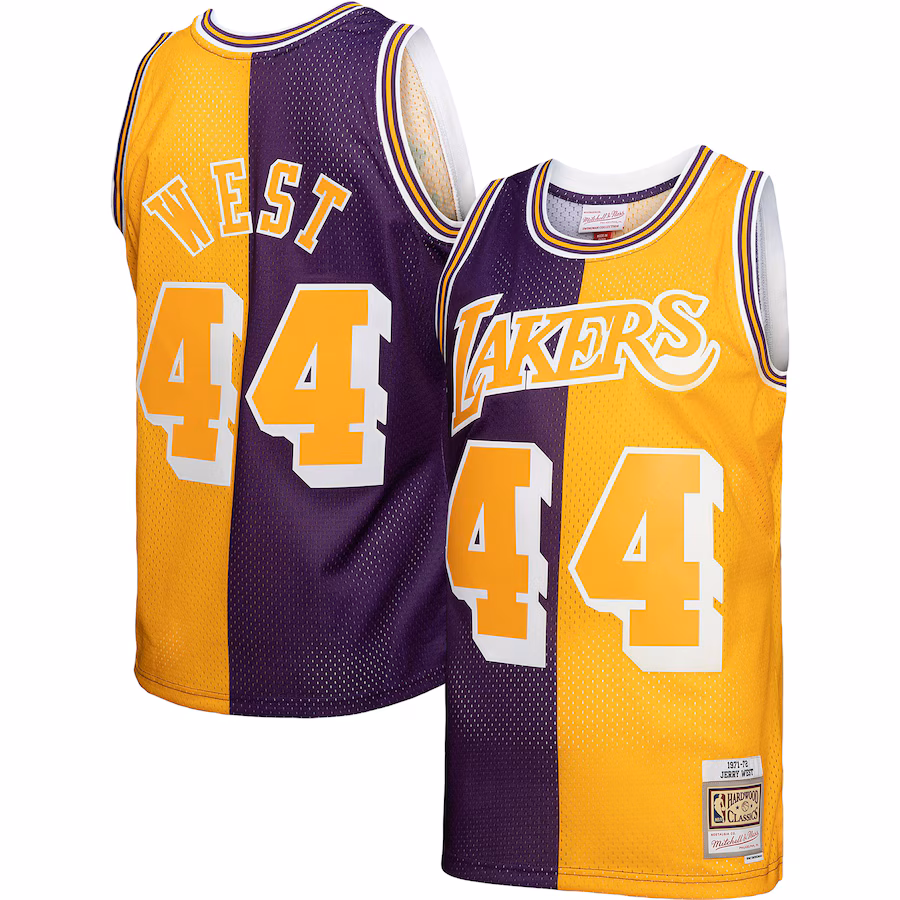 Jerry West, Los Angeles Lakers, 1971/72, Purple/Gold