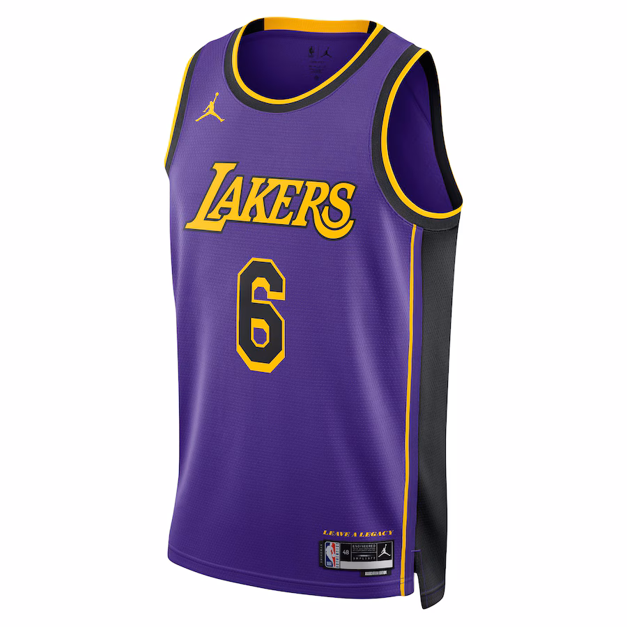 LeBron James, Los Angeles Lakers, Unisex, Statement Edition, Purple