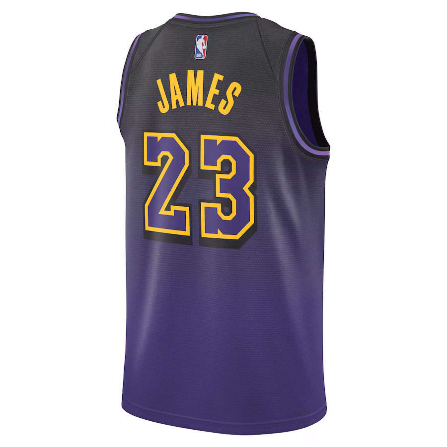 LeBron James, Los Angeles Lakers, Unisex, Stagione 2024/25, Edizione Città, Viola