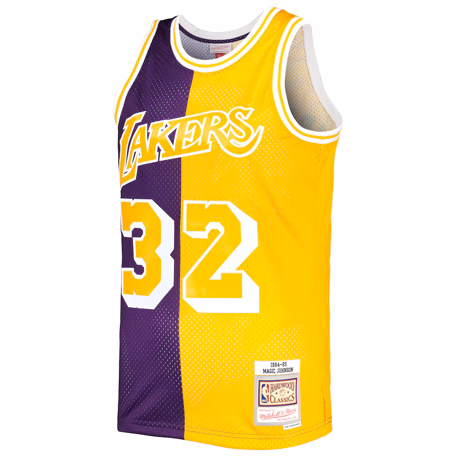Magic Johnson, Los Angeles Lakers 1984/85, Purple/Gold