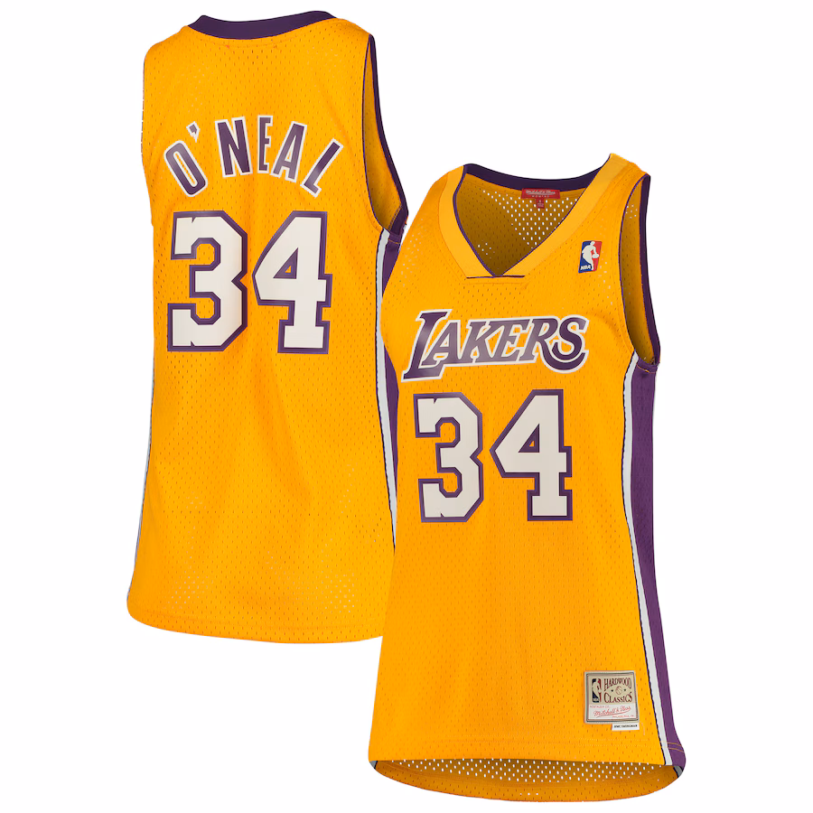 Shaquille O'Neal, Los Angeles Lakers, Donna, 1999/00, Hardwood Classics, Oro