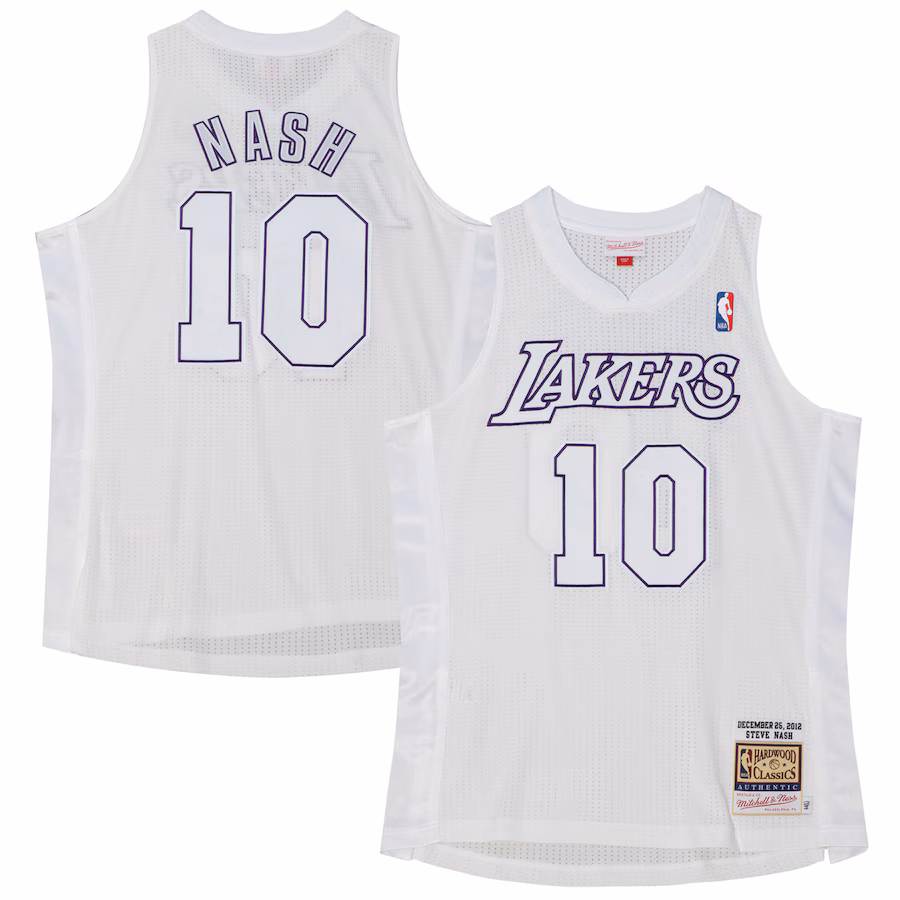 Steve Nash, Los Angeles Lakers, 2012, White