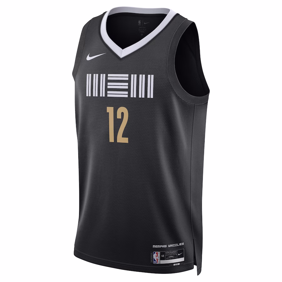Ja Morant, Memphis Grizzlies, 2023/24 Season, City Edition, Black