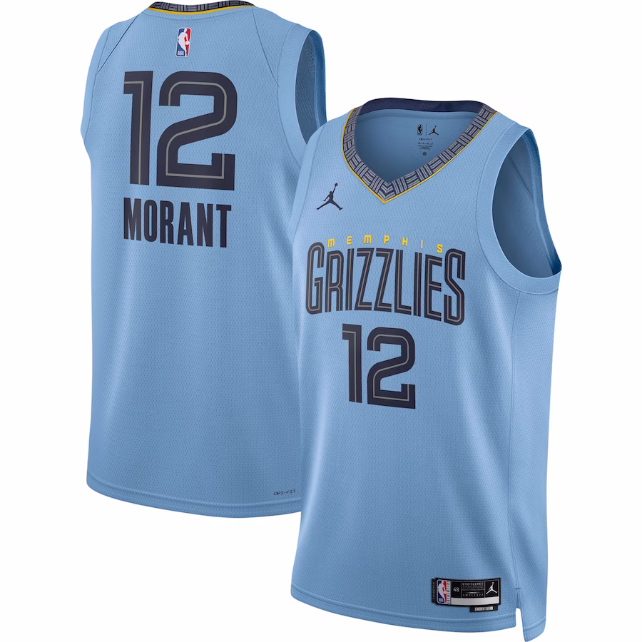 Ja Morant, Memphis Grizzlies, Statement Edition, Light Blue