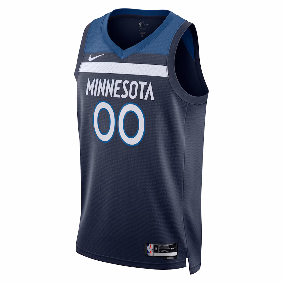 Minnesota Timberwolves Custom Jersey, Icon-Edition, Marineblau