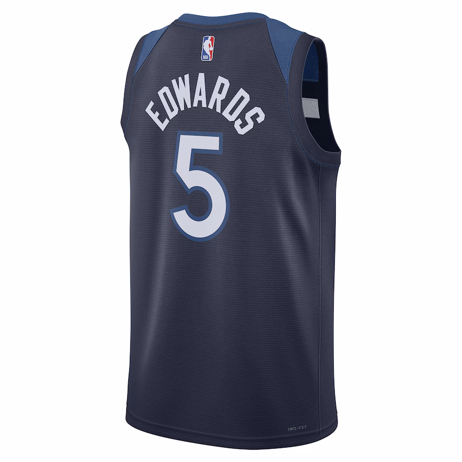 Anthony Edwards Minnesota Timberwolves Icon Edition Navy Blue