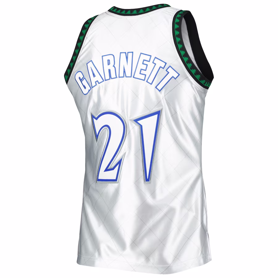 Maillot blanc de Kevin Garnett des Minnesota Timberwolves en 1997-98, Édition 75e anniversaire