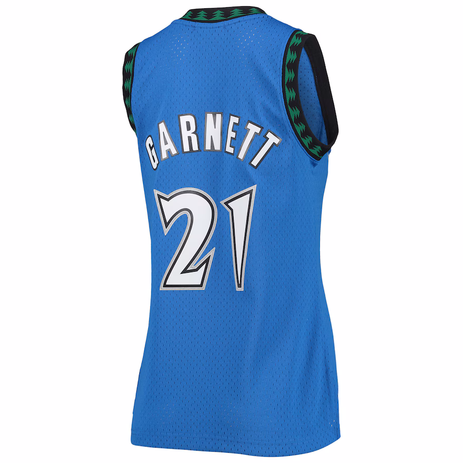 Kevin Garnett, Minnesota Timberwolves, Versión Femenina de la Colección Hardwood Classics, Azul