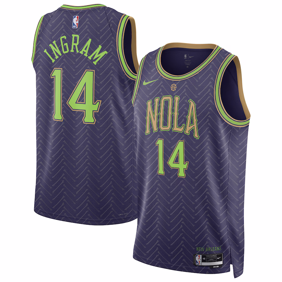 Brandon Ingram, New Orleans Pelicans, 2024/25 City Edition, Purple