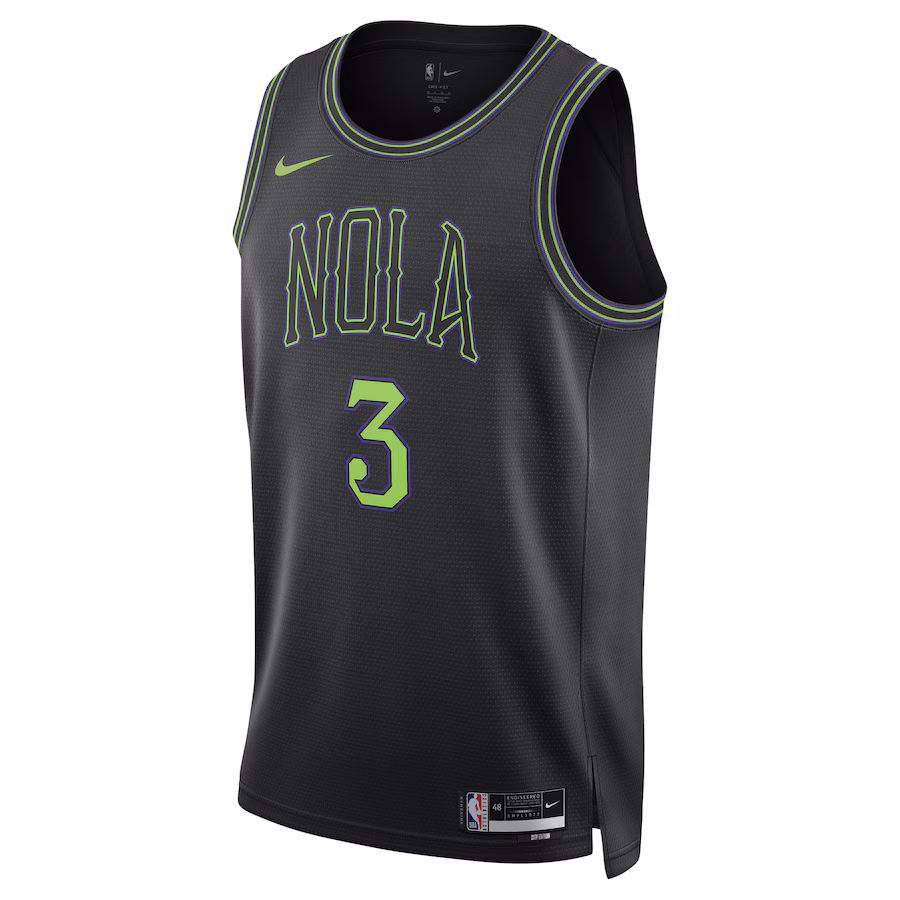 CJ McCollum, New Orleans Pelicans, Saison 2023/24, City-Edition, Schwarz