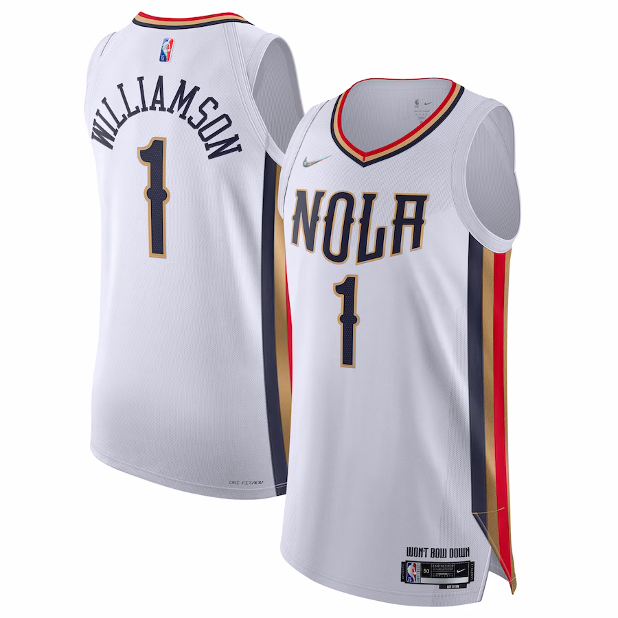 Zion Williamson, New Orleans Pelicans, 2021/22 City Edition, White