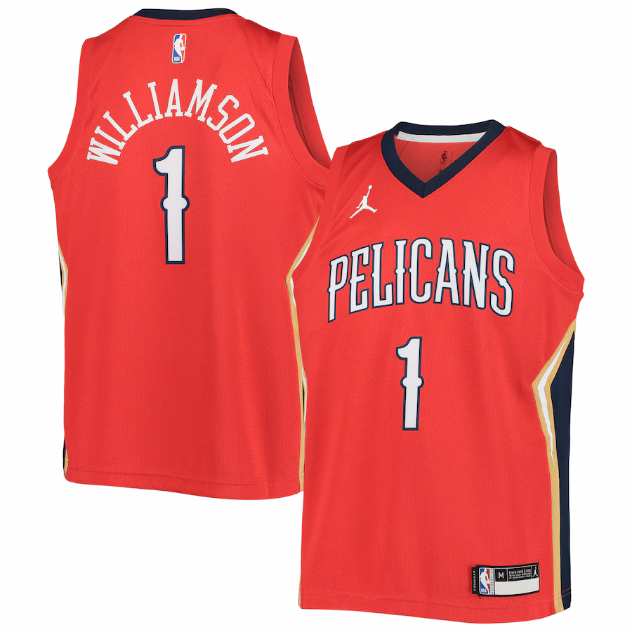 Zion Williamson, New Orleans Pelicans, 2020/21 Statement Edition, Red