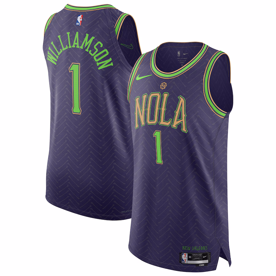 Zion Williamson, New Orleans Pelicans, 2024/25 City Edition, Purple