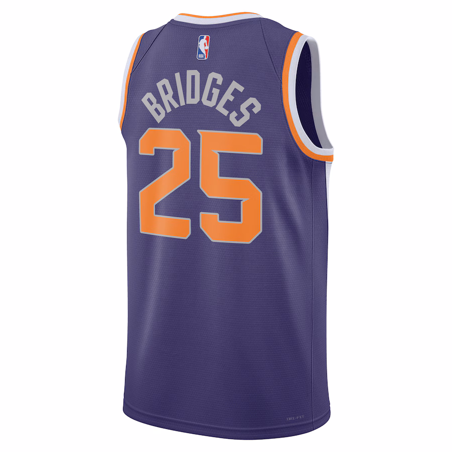Mikal Bridges Phoenix Suns Unisex Swingman Jersey - Icon Edition - Purple